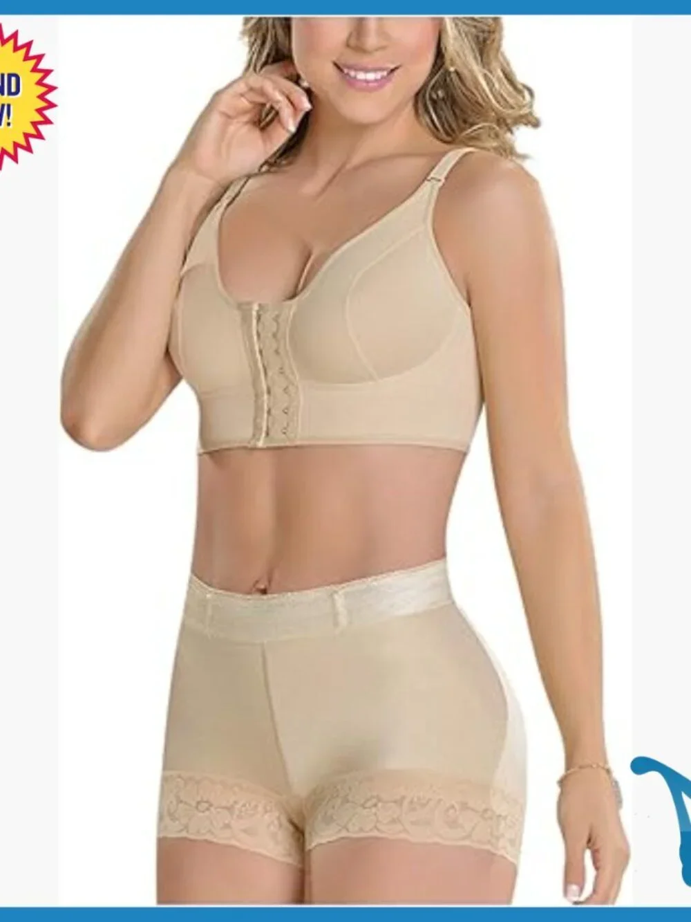 Butt Lifter Shapewear Shorts Medium Slim Fit Nylon Powernet Control Panties